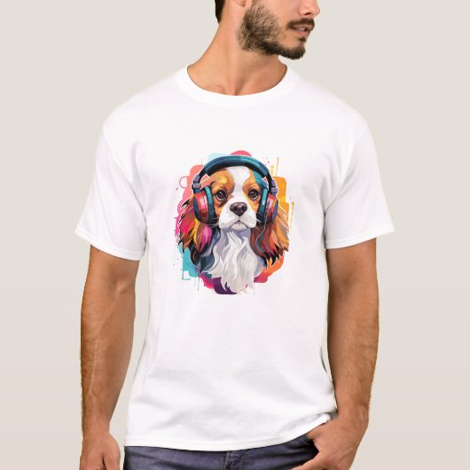 Cavalier King Charles Animal World Pet Dog Love T-Shirt (Vorderseite)