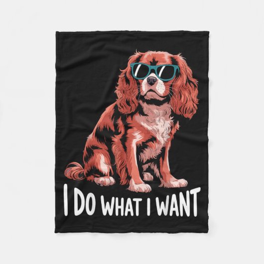 Cavalier King Charles Art For Men Women Cavalier S Fleecedecke (Vorderseite)