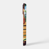 Cavalier King Charles auf einer Bank iPhone 15 Hülle (Linke Seite)