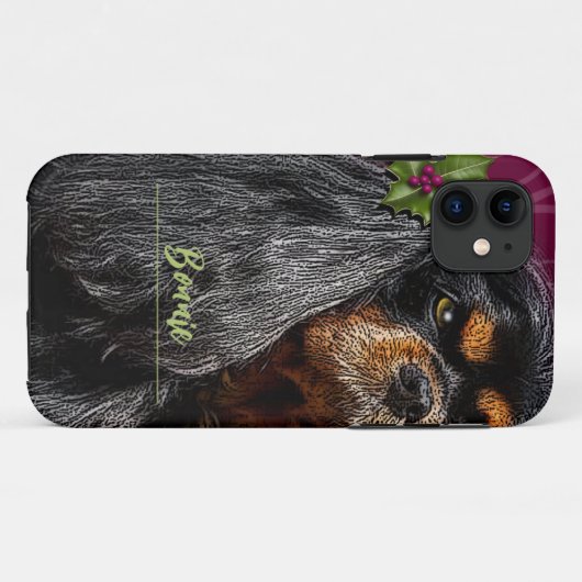 Cavalier King Charles, Black and Tan, Handy Case (Rückseite (Horizontal))