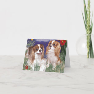 Cavalier King Charles, Blenheim Babies Card Karte