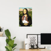 Cavalier King Charles (Blenheim) - Mona Lisa Poster (Heimbüro)