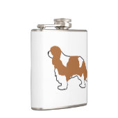 Cavalier King Charles blenheim silo Flachmann (Rechts)
