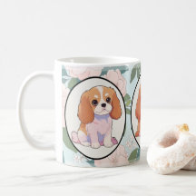 Cavalier King Charles Blume Hintergrund