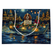 Cavalier King Charles Christmas Festive Voyage Große Geschenktüte (Vorderseite)