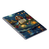 Cavalier King Charles Christmas Festive Voyage Notizblock (Rechte Seite)