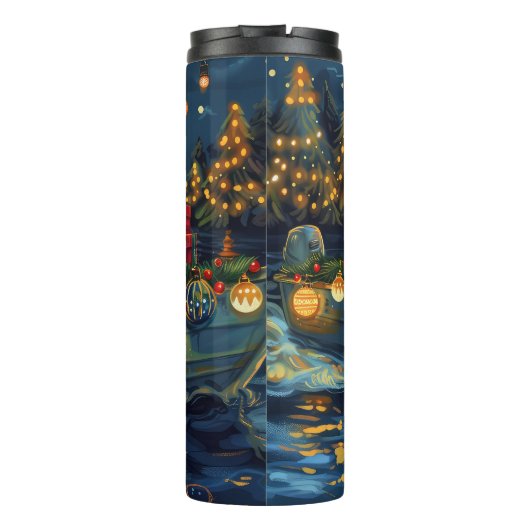 Cavalier King Charles Christmas Festive Voyage Thermosbecher (Rückseite)
