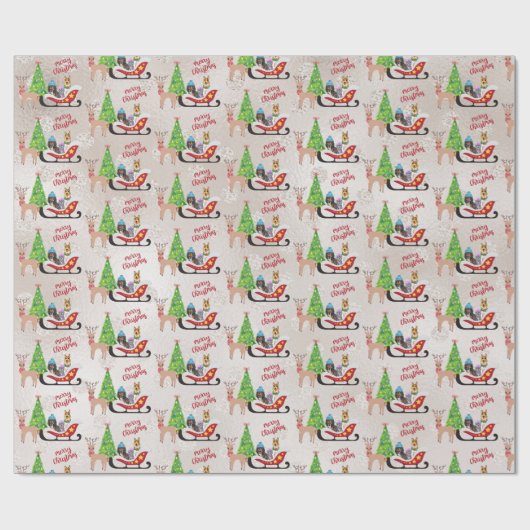 Cavalier King Charles, Collie und Havanese Geschenkpapier (Flach)