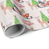 Cavalier King Charles, Collie und Havanese Geschenkpapier (Rolleneckpunkt)