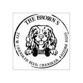 Cavalier King Charles Dog Rücksendeadresse Gummistempel (Prägung)