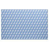 Cavalier King Charles Dog Silhouette Light Blue Stoff (Fat Quarter (45,7 x 55,9 cm))