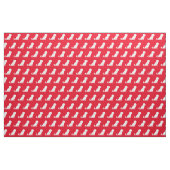 Cavalier King Charles Dog Silhouette Pet Red Stoff (Fat Quarter (45,7 x 55,9 cm))