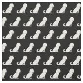 Cavalier King Charles Dog Silhouette Pet Stoff (Muster)