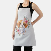Cavalier King Charles Dog Wassercolor Art Schürze (InSitu)