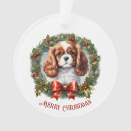 Cavalier King Charles Dog Welpenname Weihnachten Ornament