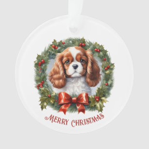 Cavalier King Charles Dog Welpenname Weihnachten Ornament
