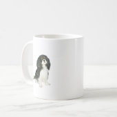 Cavalier King Charles - Dreifarbig Kaffeetasse (Vorderseite Links)
