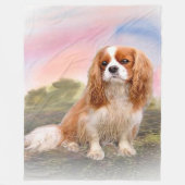 Cavalier King Charles Fleece Decke (Vorderseite)