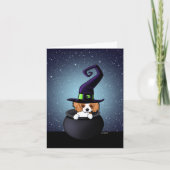 Cavalier King Charles Halloween Karte (Vorderseite)