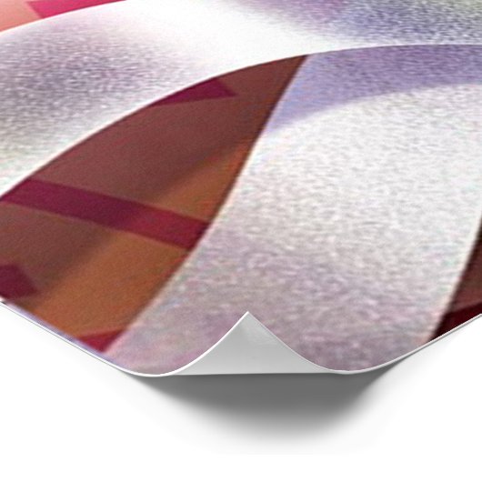 Cavalier King Charles Happy Art Poster (Ecke)