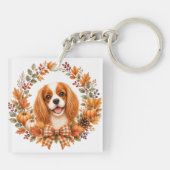 Cavalier King Charles Herbst Schlüsselanhänger (Rückseite)