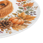 Cavalier King Charles Herbst Schneidebrett (Ecke)