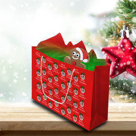 Cavalier King Charles Merry Weihnachtsgeschenktasc Große Geschenktüte