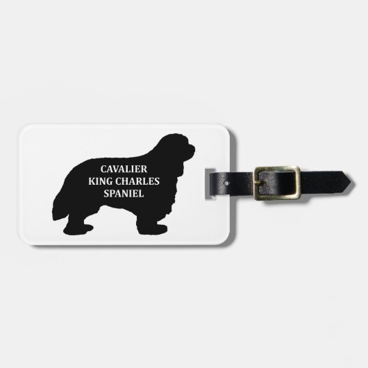 Cavalier King Charles name silo Gepäckanhänger (Vorderseite horizontal)