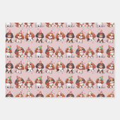 Cavalier King Charles Pastel Birthday Pattern Geschenkpapier Set (Vorderseite 2)