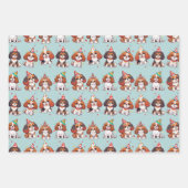 Cavalier King Charles Pastel Birthday Pattern Geschenkpapier Set (Vorderseite)