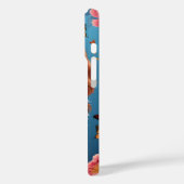 Cavalier King Charles Pastel Blume & Butterflies Case-Mate iPhone Hülle (Rückseite / Links)