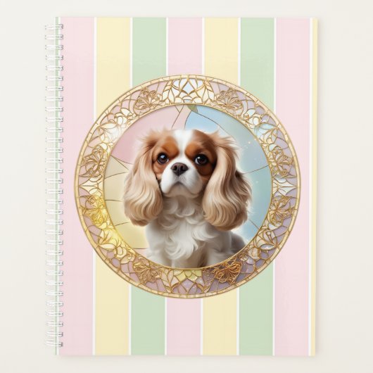 Cavalier King Charles Pastel Golden Glass Planer (Vorderseite)