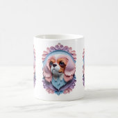Cavalier King Charles Pastel Papier Schneiden Kuns Kaffeetasse (Mittel)