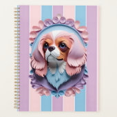 Cavalier King Charles Pastel Papier Schneiden Kuns Planer (Vorderseite)