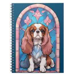 Cavalier King Charles Pastel Pink verkettetes Glas Notizblock