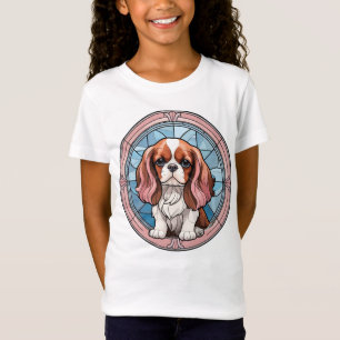 Cavalier King Charles Pastel Pink verkettetes Glas T-Shirt