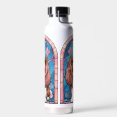 Cavalier King Charles Pastel Pink verkettetes Glas Trinkflasche (Links)