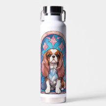 Cavalier King Charles Pastel Pink verkettetes Glas