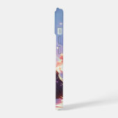 Cavalier King Charles Pastel Sakura Rainbow sky iPhone 15 Hülle (Linke Seite)