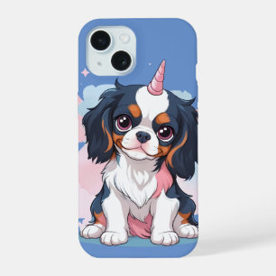 Cavalier King Charles Pastel Unicorn iPhone 15 Hülle