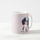 Cavalier King Charles Pastel Unicorn Kaffeetasse (VorderseiteRechts)