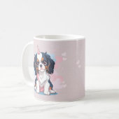 Cavalier King Charles Pastel Unicorn Kaffeetasse (Vorderseite Links)