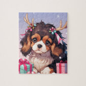 Cavalier King Charles Pastel Weihnachtsgeschenke Puzzle (Vertikal)