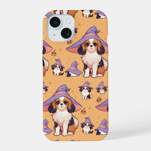 Cavalier King Charles Pastellfisch iPhone 15 Hülle (Rückseite)