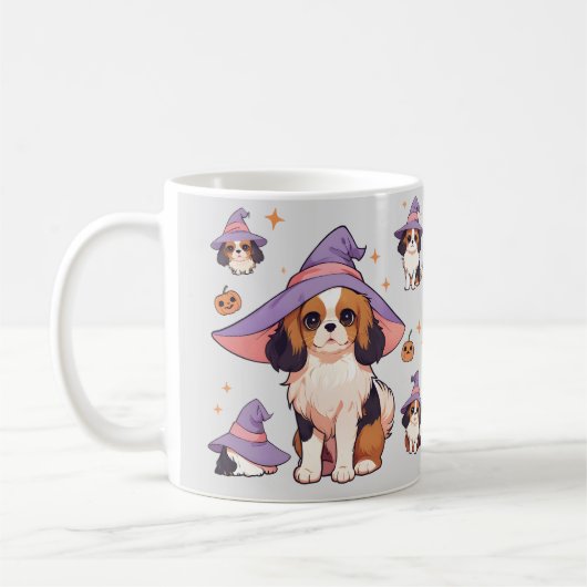 Cavalier King Charles Pastellfisch Kaffeetasse (Links)