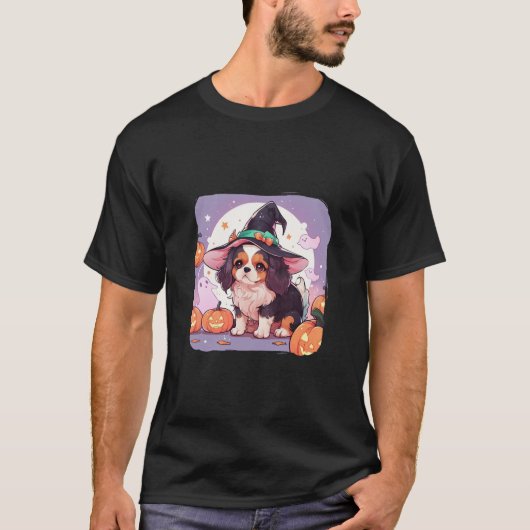Cavalier King Charles Pastellfisch T-Shirt (Vorderseite)