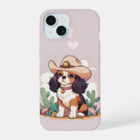 Cavalier King Charles pastellrosa Cowboy