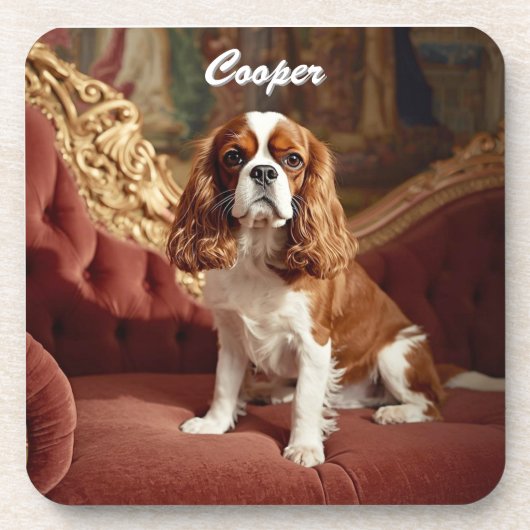 Cavalier King Charles Personalisiert Untersetzer S (Vorderseite)
