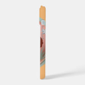 Cavalier King Charles Pink Pastellpapier schneiden iPhone 15 Hülle (Linke Seite)