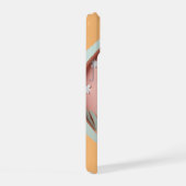 Cavalier King Charles Pink Pastellpapier schneiden iPhone 15 Hülle (Rechte Seite)